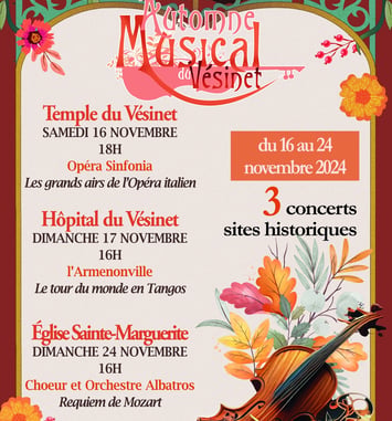 Festival d'Automne Musical du Vésinet affiche 2025