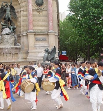 Groupe de musique traditionnelle coréenne