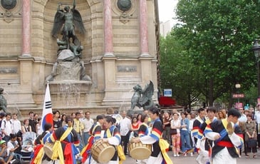 Groupe de musique traditionnelle coréenne