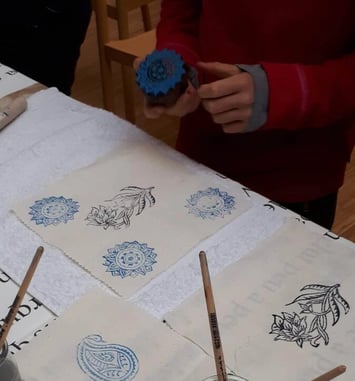 Atelier famille imprime ton motif cachemire !