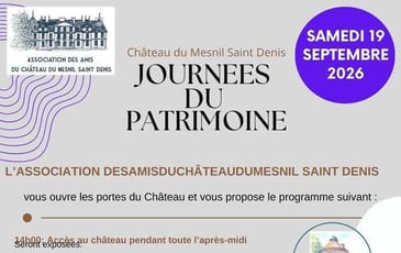 Visite libre au Château du Mesnil Saint Denis