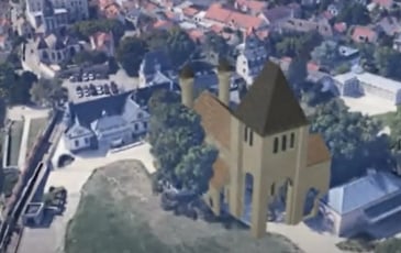 Ancien prieuré bénédictin du XIe siècle et Tour Montjoie : Maquettes et vidéos
