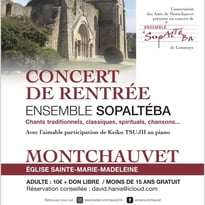 Concert de rentrée de l'Ensemble Sopaltéba de Lommoye