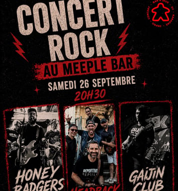 Concert rock au Meeple Bar