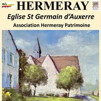 Exposition dans l'église médiévale d'Hermeray : Pastels de Michel Breton réalisés sur le patrimoine du village