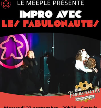 Impro avec Les Fabulonautes au Meeple Bar