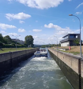 Visite du barrage de Chatou