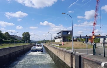 Visite du barrage de Chatou