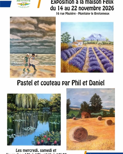 Pastel et couteau
