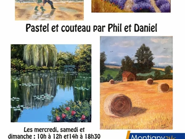 Pastel et couteau