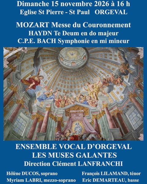 Ensemble vocal d'Orgeval : Mozart, Haydn et C. P. E. Bach